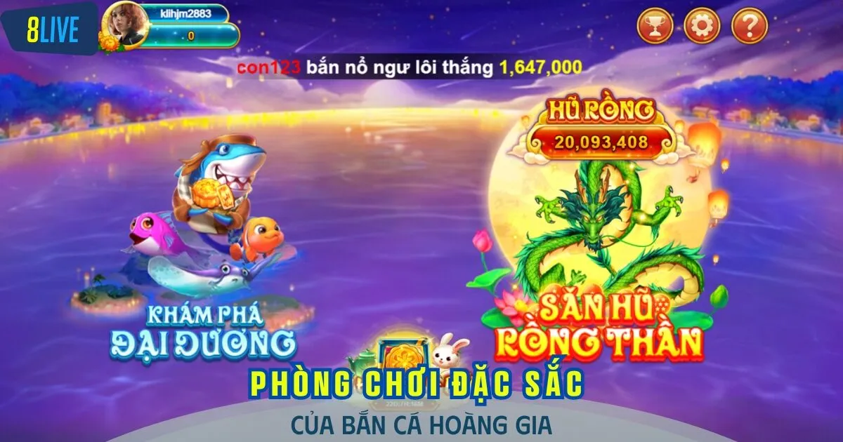 Gấp đôi niềm vui giải trí cùng các phòng chơi bắn cá đặc biệt